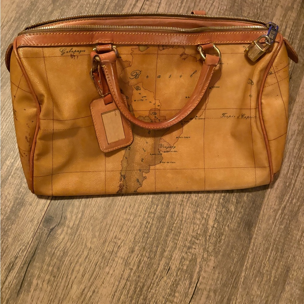 Alviero Martini Classic Map Print Handbag